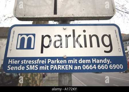 m-Parkplatz Stockfoto
