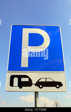 Parkplatz für Wohnwagen Stockfoto