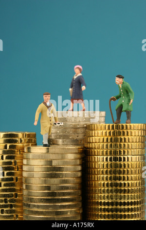 Altersvorsorge Stockfoto