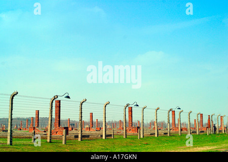 Das Konzentrationslager Auschwitz, Oswiecim, Polen. Stockfoto