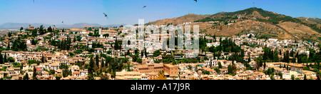 Luftaufnahme von Granada, Spanien. Stockfoto