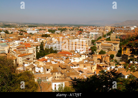 Luftaufnahme von Granada, Spanien. Stockfoto