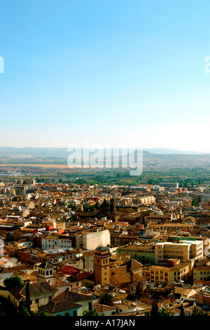 Luftaufnahme von Granada, Spanien. Stockfoto
