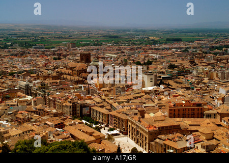 Luftaufnahme von Granada, Spanien. Stockfoto