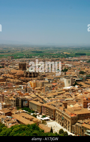 Luftaufnahme von Granada, Spanien. Stockfoto