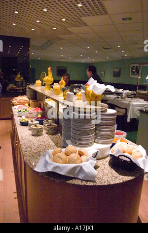 Frühstücksbuffet Stalheim Hotel Stalheim Norwegen Stockfoto