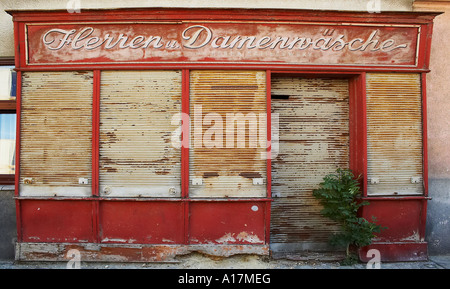 verlassene shop Stockfoto