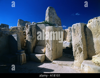 Malta-Tempel von Hagar Quim 5000 Jahre alt Stockfoto