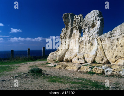 Malta-Tempel von Hagar Quim 5000 Jahre alt Stockfoto