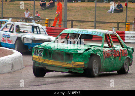 Banger racing Arena Essex, Essex, England Stockfoto