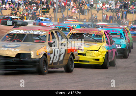 Banger racing Arena Essex Essex England Stockfoto