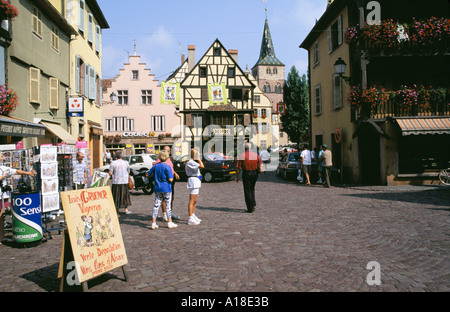 Der Ort Turenne in Wein Dorf Turckheim Stockfoto