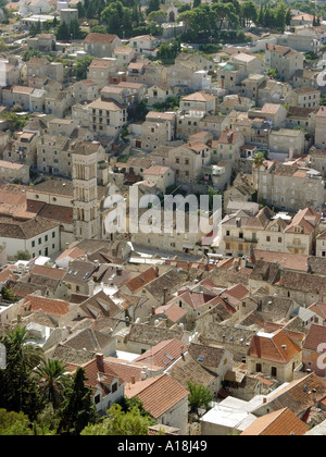 Die Stadt Hvar auf der Insel Hvar-Kroatien Stockfoto