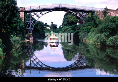 Ironbridge und Fluss Severn, Shropshire, England, UK Stockfoto