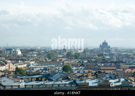 Blick von Sankt Petersburg Russland von St. Isaaks Kathedrale Stockfoto