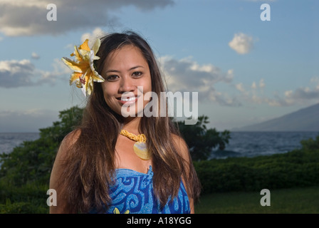 Hawaiian Mädchen Stockfoto