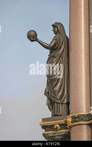 Nahaufnahme Detail des Prinz-Albert-Denkmal in London, England Stockfoto