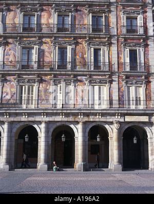 Plaza Major Madrid Spanien Stockfoto