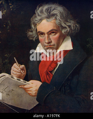 LUDWIG VAN BEETHOVEN deutscher Komponist 1770-1827 Stockfoto