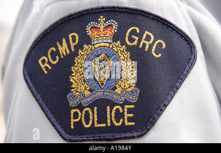 Patch von der Royal Canadian Mounted Police Stockfoto