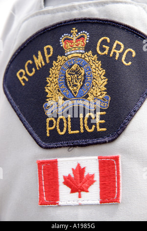 Patch von der Royal Canadian Mounted Police Stockfoto