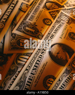 US-Dollar - Banknoten Stockfoto