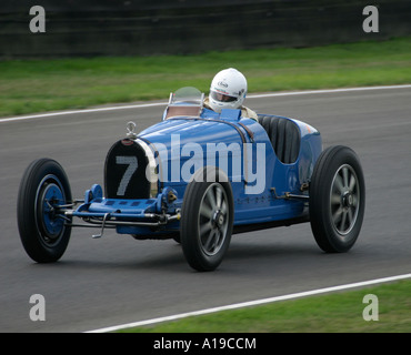 1927 Bugatti Typ 35 b am Goodwood Revival, Sussex, England. Stockfoto