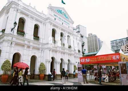 Macau Santa Casa Da Misericordia Senatsplatz China Stockfoto