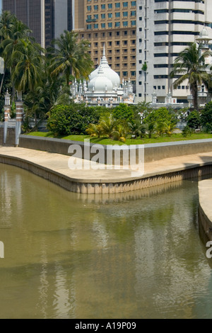 Zusammenfluss von Klang und Gombak sitzt Moschee Masjid Jamek Kuala Lumpur Malaysia historischen und touristischen Wahrzeichen Stockfoto