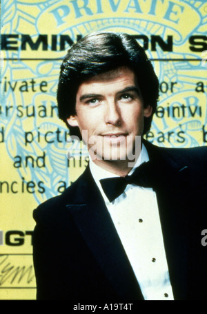 Remington Steele Fernsehserie 1982 1987 Pierce Brosnan Stockfoto