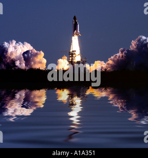 Shuttle Endeavor Launch NASA KSC Florida USA Stockfoto