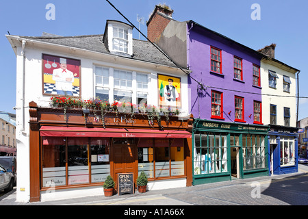 Bunte Pubs und Häuser, Kinsale, Cork, Irland Stockfoto