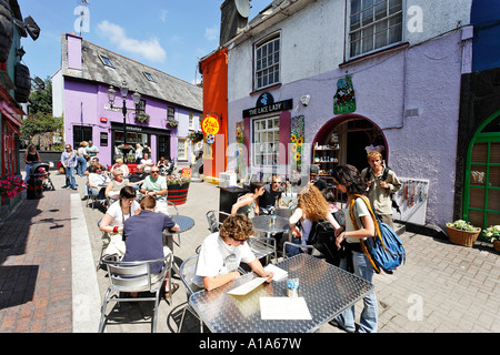 Bunte Pubs und Häuser, Kinsale, Cork, Irland Stockfoto