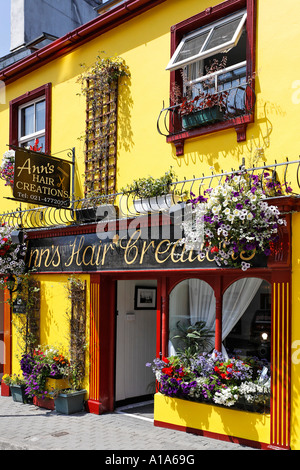 Bunte Pubs und Häuser, Kinsale, Cork, Irland Stockfoto