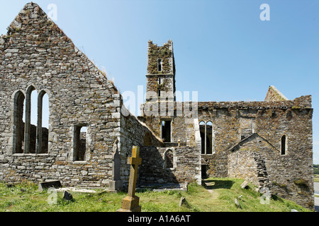 Timoleague Abbey wurde 1240 durch die Franziskaner Mönche gegründet, Timoleague Abbey, Cork, Irland Stockfoto