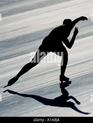 Eisschnelllauf - Eisschnelllauf Männer typische Stockfoto