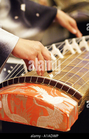 Traditionelle japanische Musikinstrument koto Stockfoto