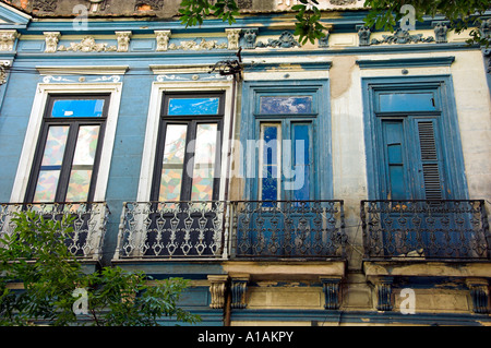 Historische Kolonialarchitektur in Santa Teresa Viertel von Rio De Janeiro Brasilien Stockfoto