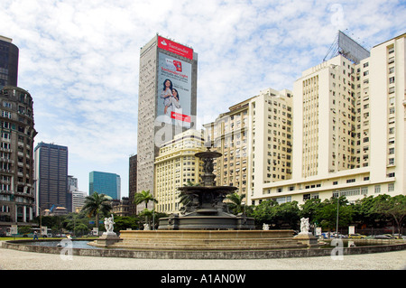 Der Praça do Monroe, Brunnen und Square in der Innenstadt von Rio De Janeiro, Brasilien. Stockfoto