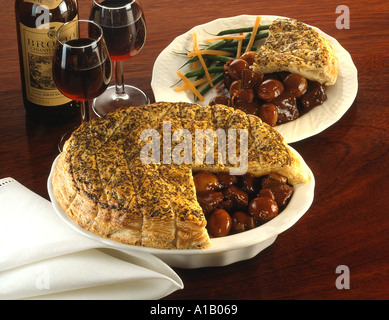 Steak und Kidney pie Stockfoto