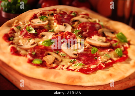 PIZZA Stockfoto
