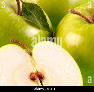 Äpfel hautnah Stockfoto