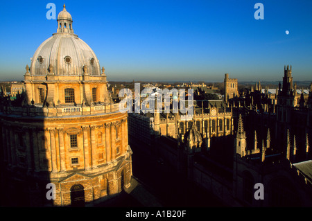 Ansicht von Oxford von der Marienkirche Stockfoto