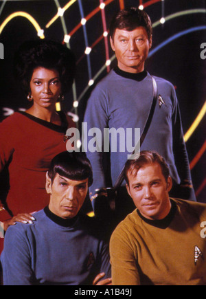 Star Trek Jahr 1966 1969 Direktor David Alexander Robert Butler William Shatner James T. Kirk Leonard Nimoy Spock DeForest Kelley Stockfoto
