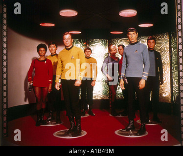 Star Trek Jahr 1966 1969 Direktor David Alexander Robert Butler William Shatner James T. Kirk Leonard Nimoy Spock DeForest Kelley Stockfoto