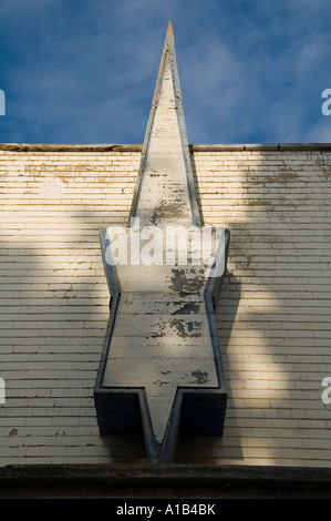 Hölzerne Davidstern auf der Fassade der Synagoge in Tel Aviv Israel Stockfoto