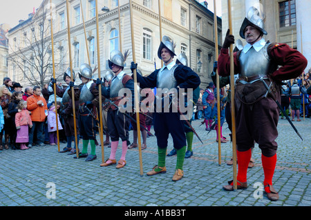 Pikeniere auf das jährliche Festival der Escalade in Genf, Schweiz Stockfoto