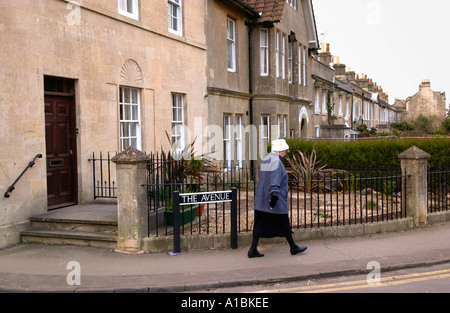 Viktorianischen Reihenhaus wohnen in Combe Down in der Nähe von Bad Somerset England UK Stockfoto