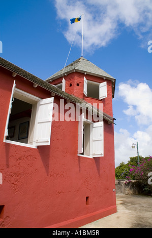 Barbados Gun Hill Signal Station St George British Empire Armee und Polizei-station Stockfoto