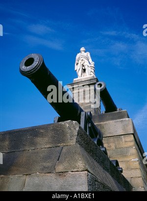 Denkmal für Admiral Lord Collingwood, tynemouth, Tyne und Wear, England, UK. Stockfoto